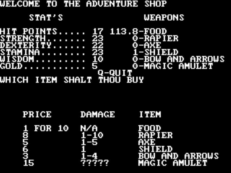 #6. Akalabeth: World of Doom (GOG) Bởi: Richard Garriot