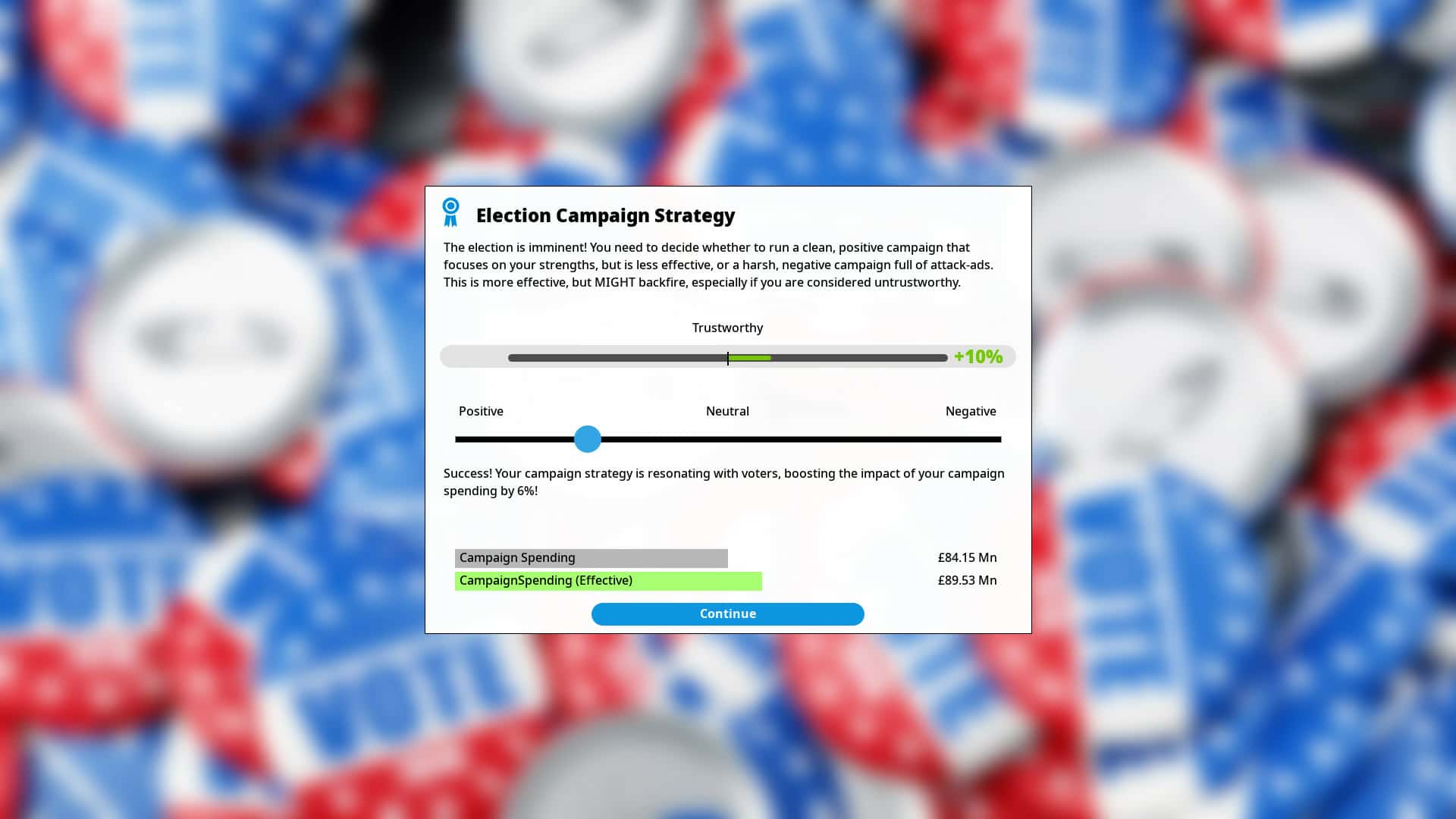 #5. Democracy 4 - Voting Systems (GOG) By: Positech Games