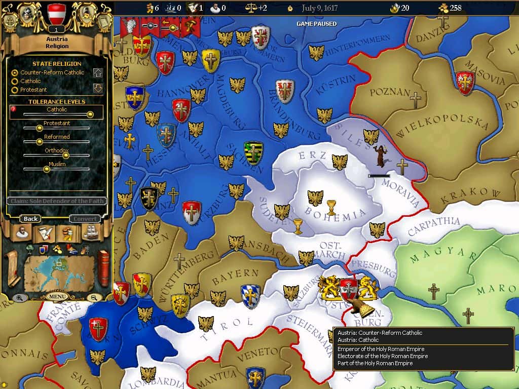 #9. For The Glory: A Europa Universalis Game (GOG) Bởi: Paradox Interactive