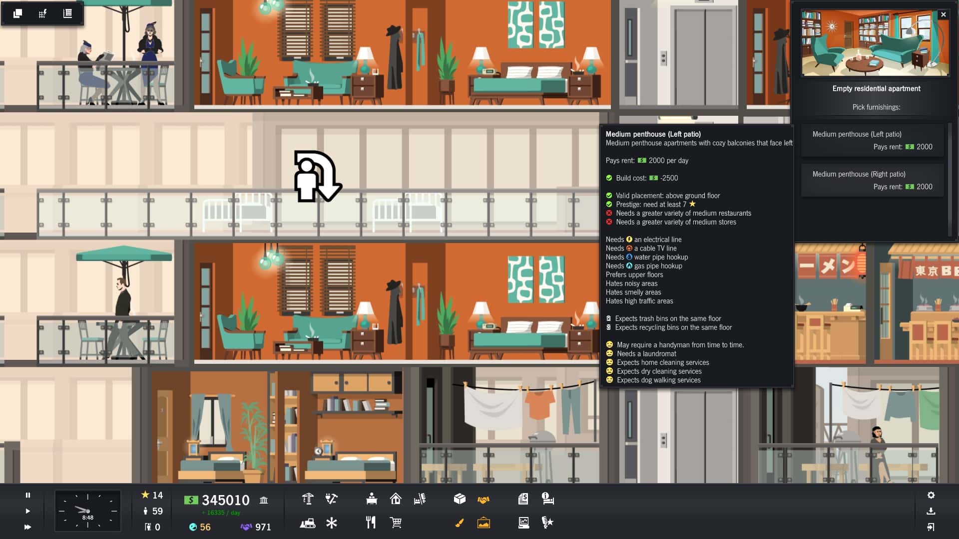 #1. Project Highrise: Tokyo Towers (GOG) 由: Kasedo Games