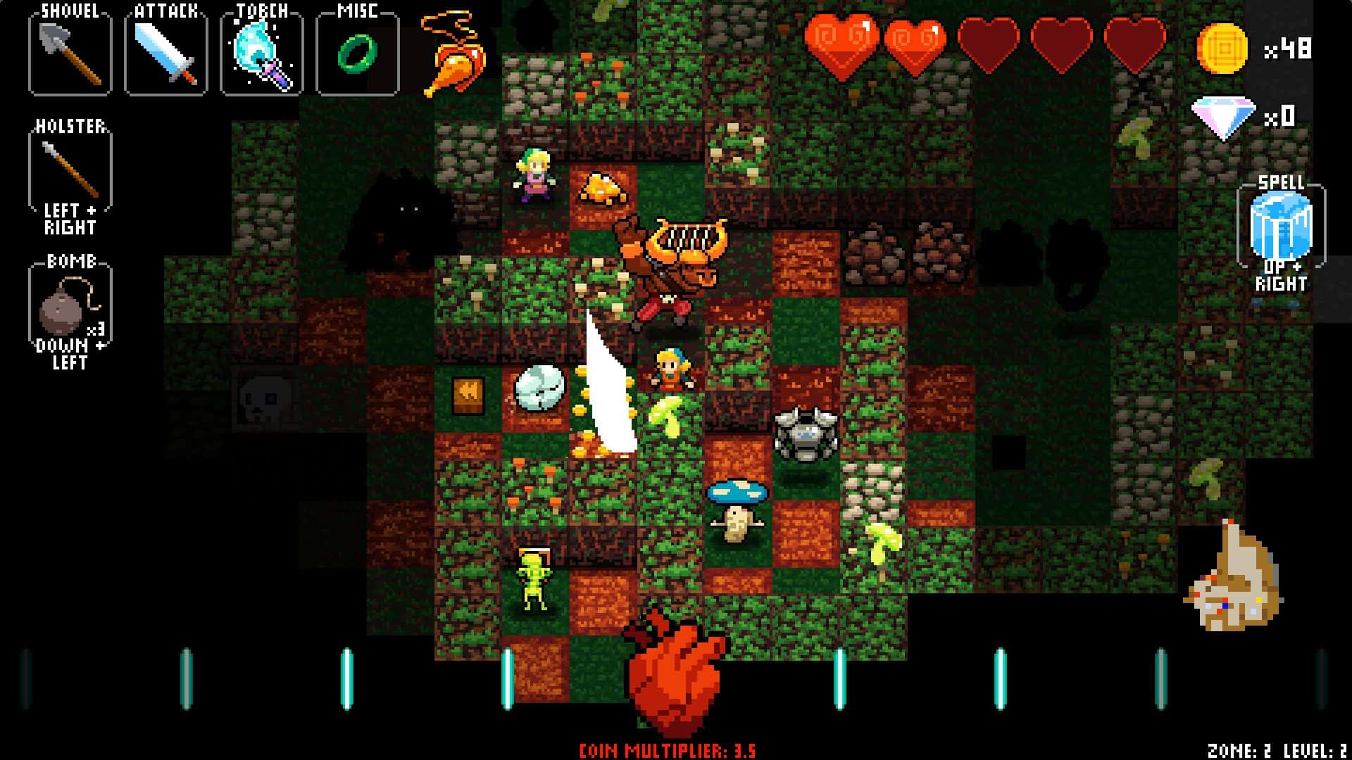 #5. Crypt of the NecroDancer (GOG) 由: Brace Yourself Games