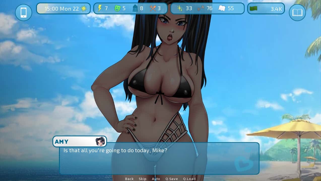 #5. Love and Sex: Second Base - For A Fistful Of Waifu (GOG) โดย: Andrealphus Games
