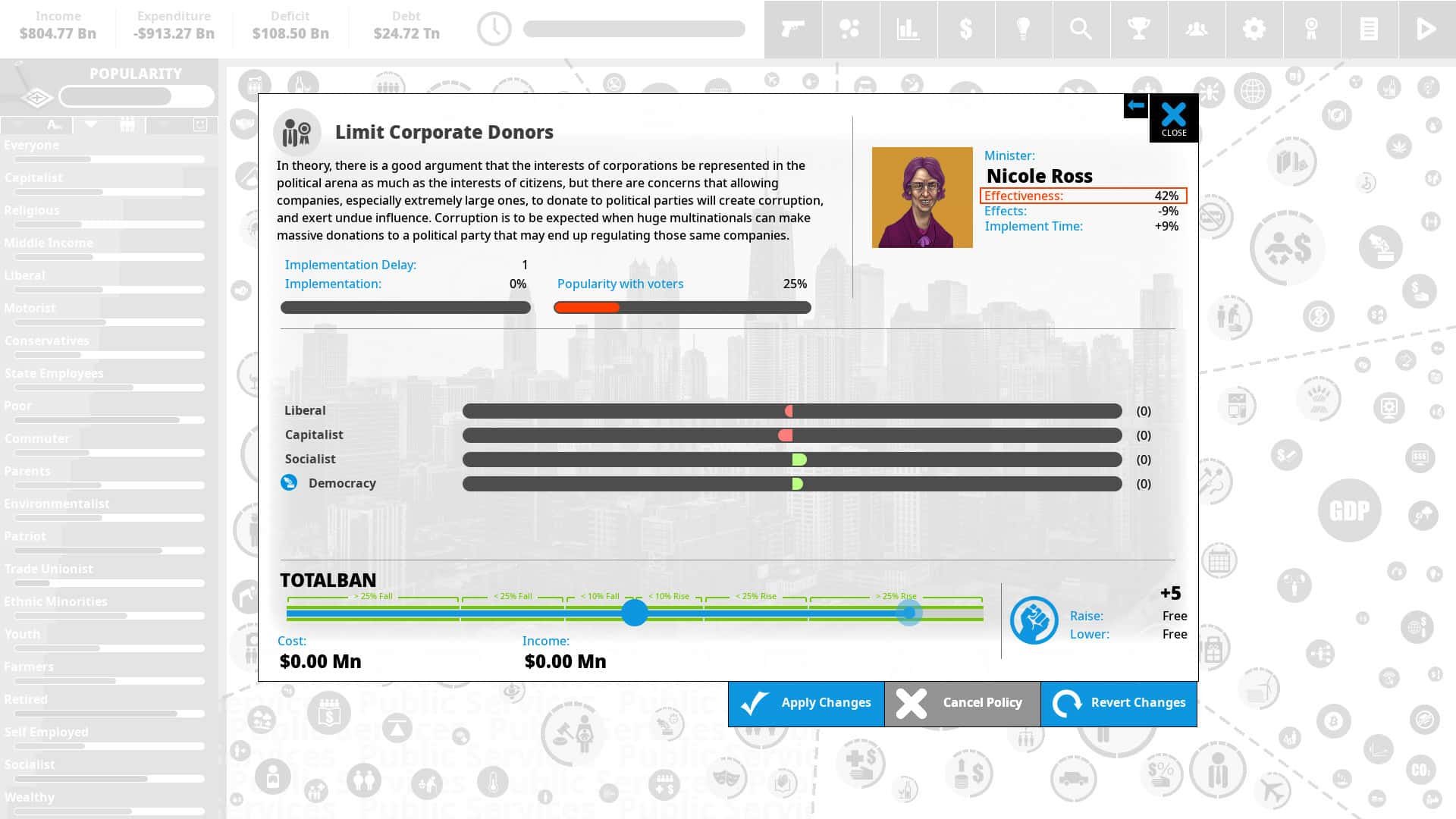 #6. Democracy 4 - Voting Systems (GOG) By: Positech Games