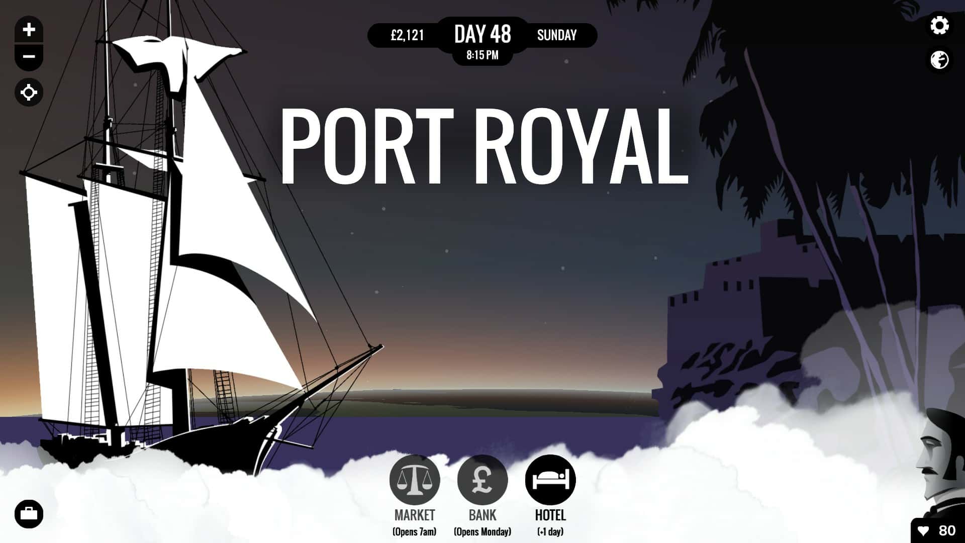 #5. 80 Days (GOG) 由: inkle Ltd