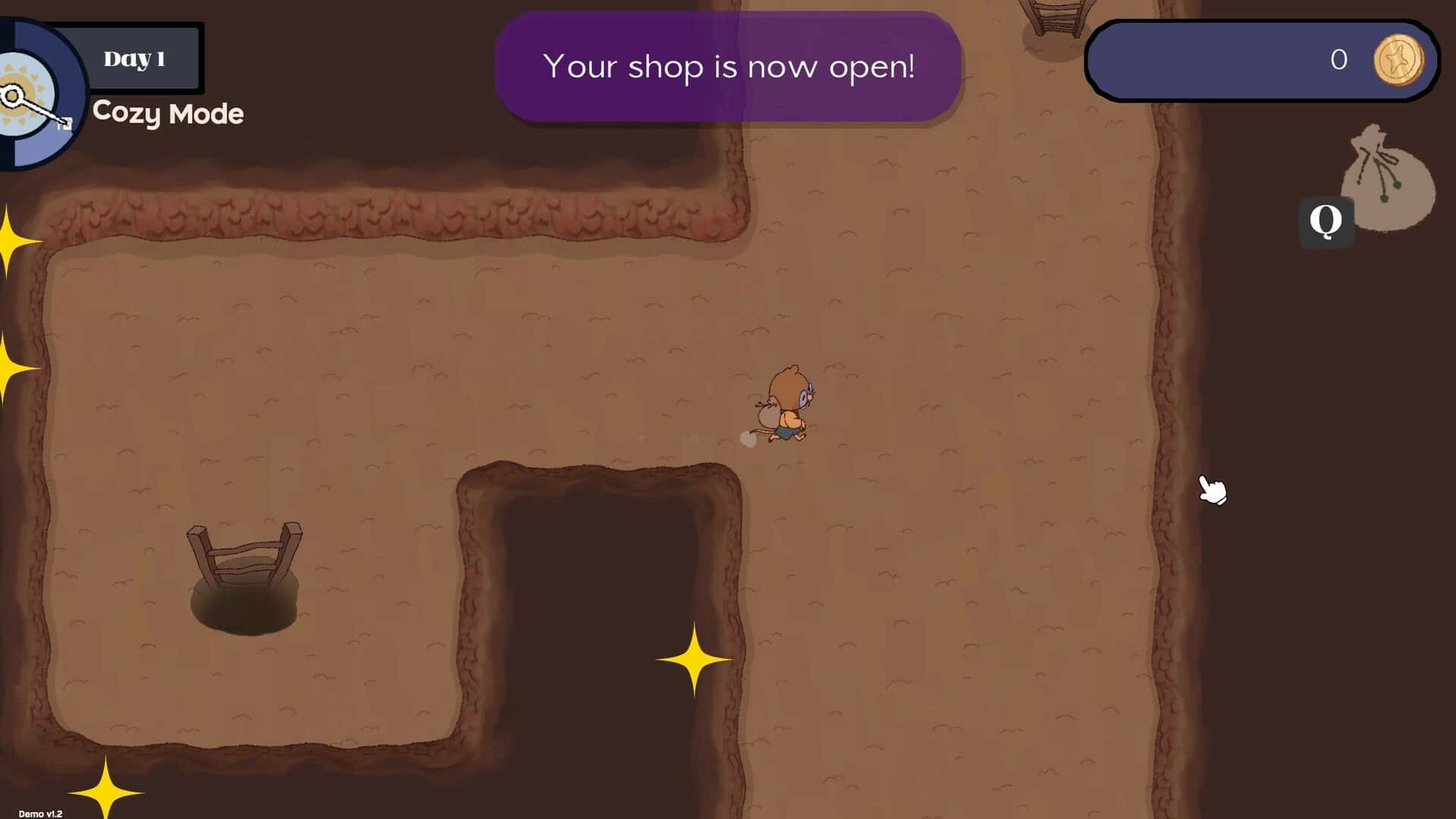 #4. Gemporium: A Cute Mining Sim (GOG) 由: Merge Conflict Studio