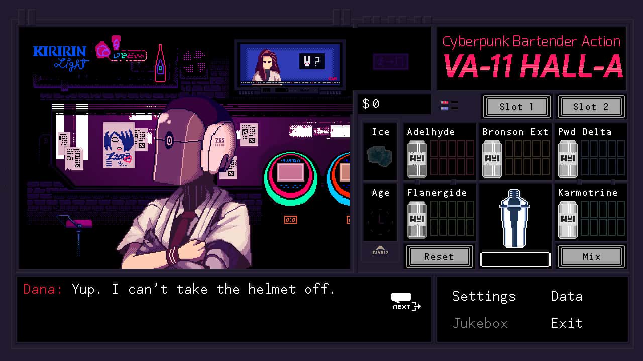 #4. VA-11 Hall-A: Cyberpunk Bartender Action (GOG) Bởi: Ysbryd Games