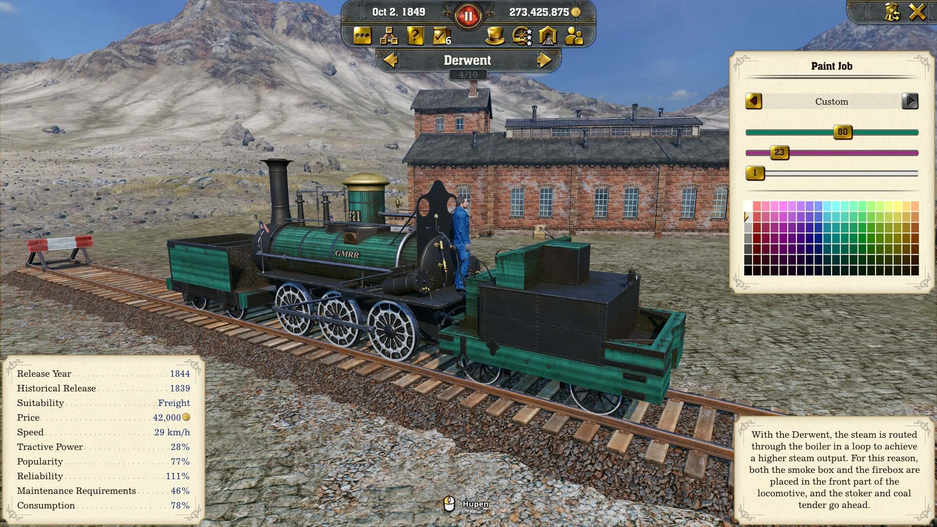 #4. Railway Empire 2 - Deluxe Edition Upgrade (GOG) di: Kalypso Media