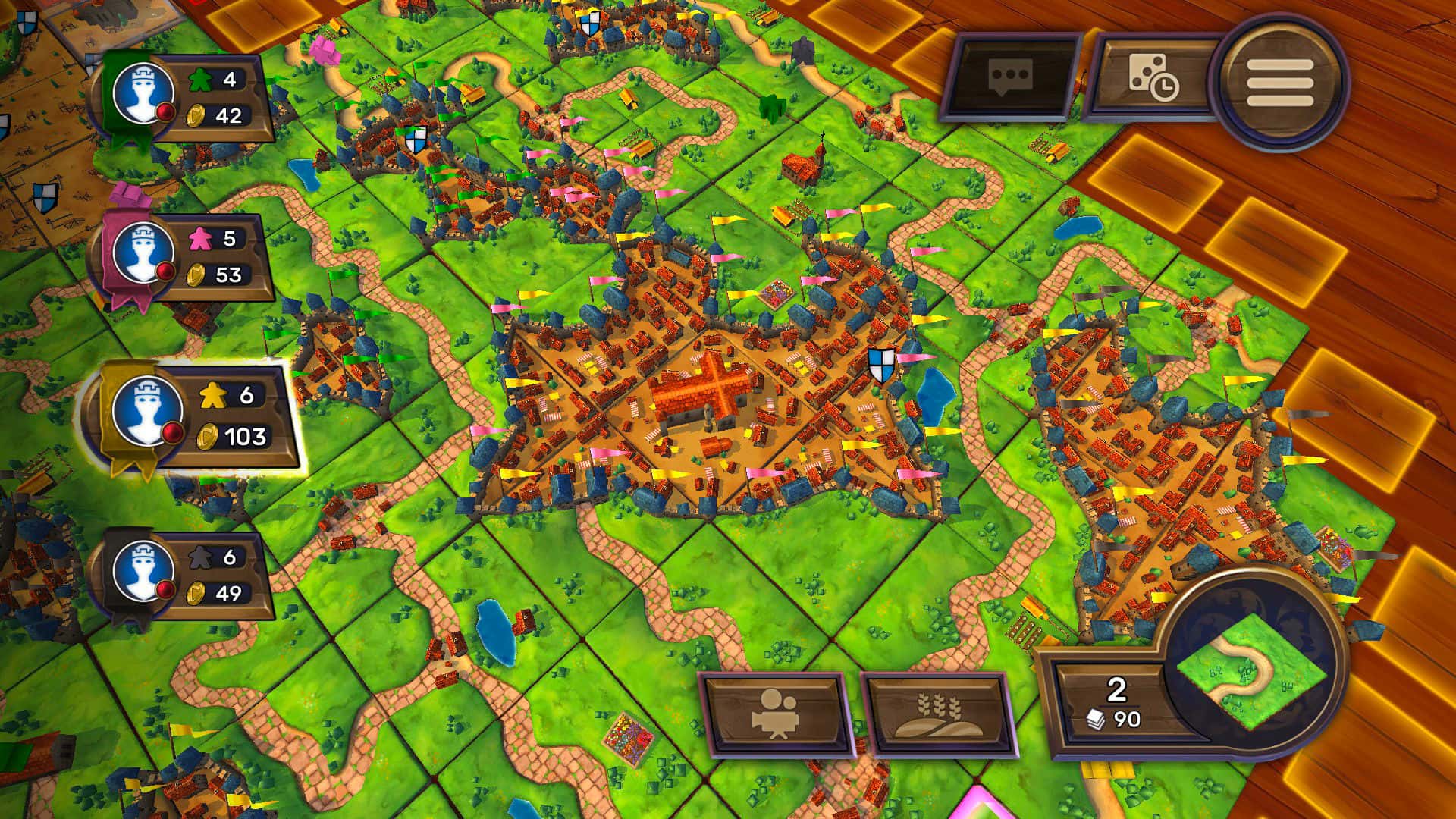 #4. Carcassonne - Tiles & Tactics (GOG) By: Twin Sails Interactive