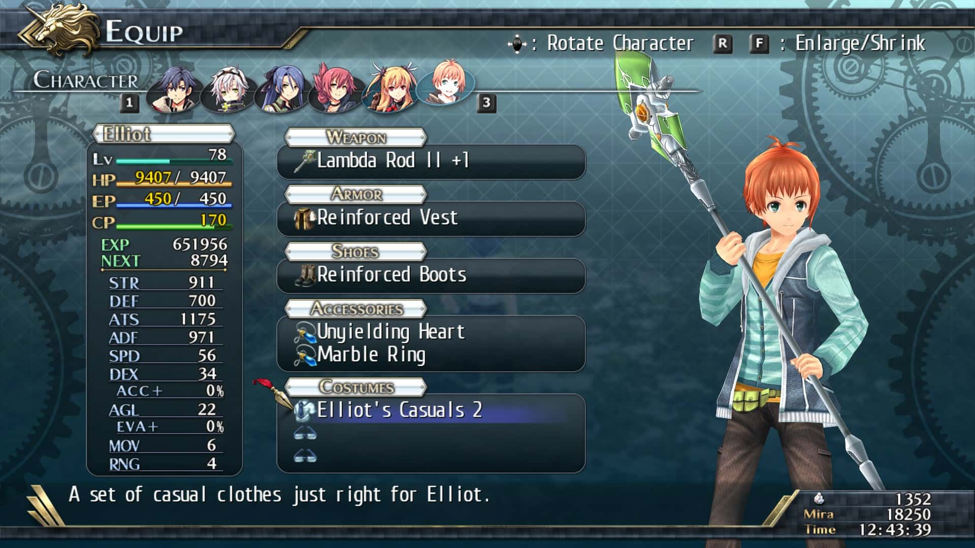 #6. The Legend of Heroes: Trails of Cold Steel II - All Casual Clothes (GOG) De: XSEED Games