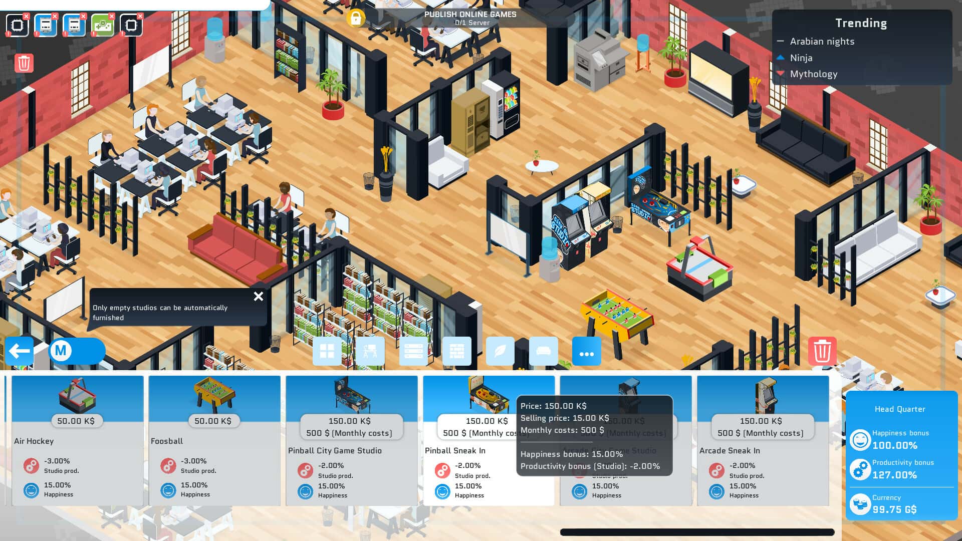 #10. City Game Studio: a tycoon about game dev (GOG) От: Binogure Studio