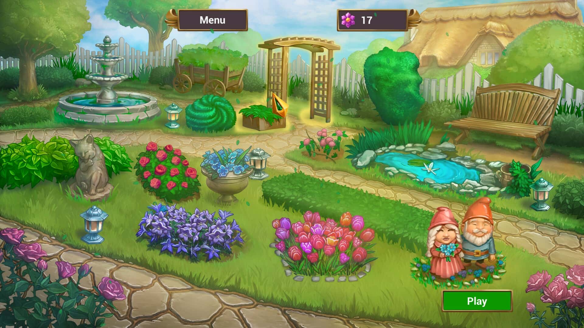 #3. Solitaire Quest: Garden Story (GOG) Podle: Playzzy Games