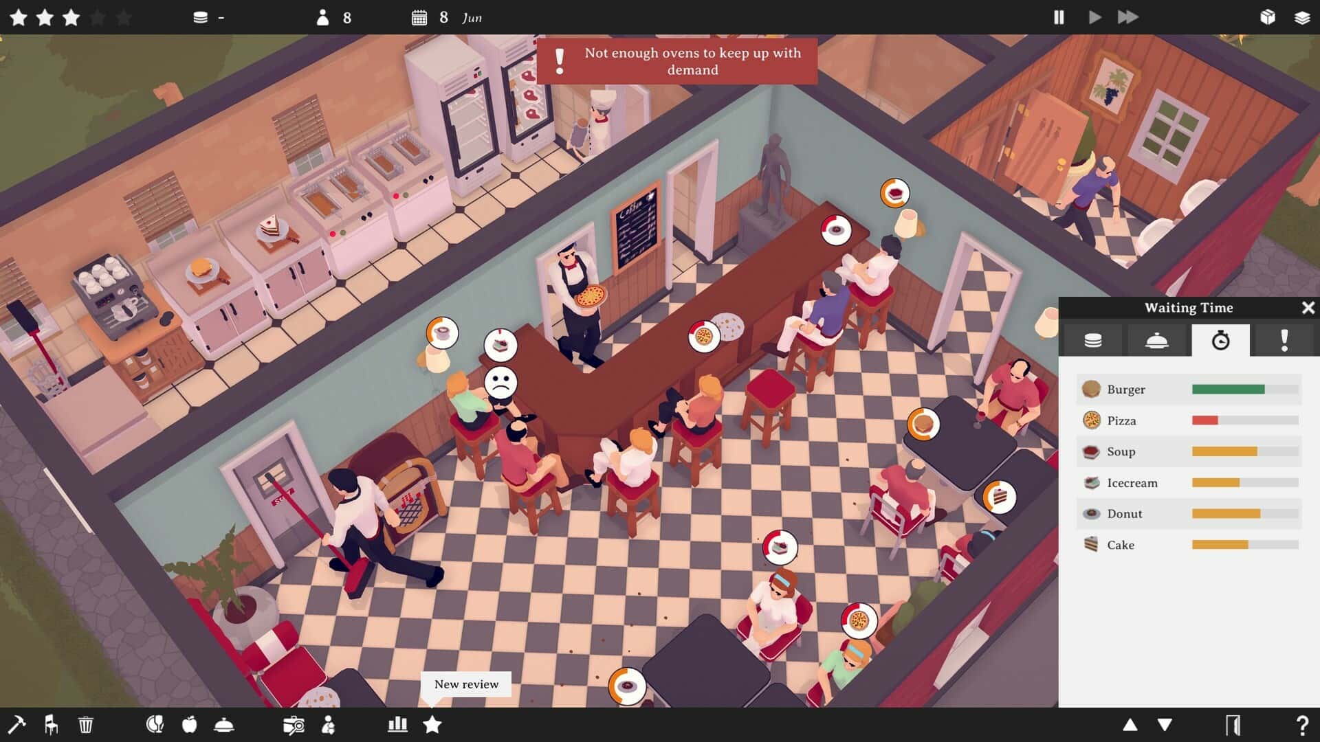 #1. TasteMaker: Restaurant Simulator (GOG) 由: Jelle Booij