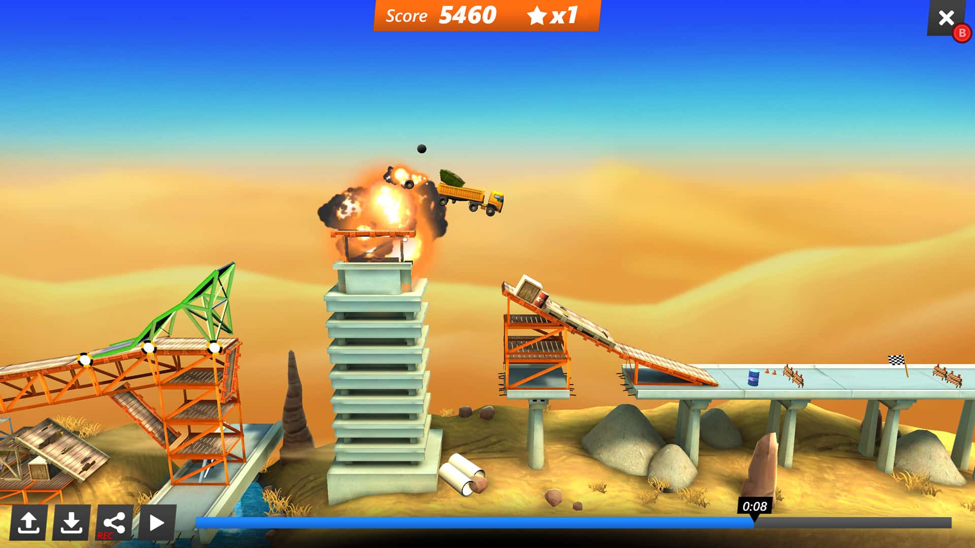 #3. Bridge Constructor Stunts (GOG) โดย: Headup