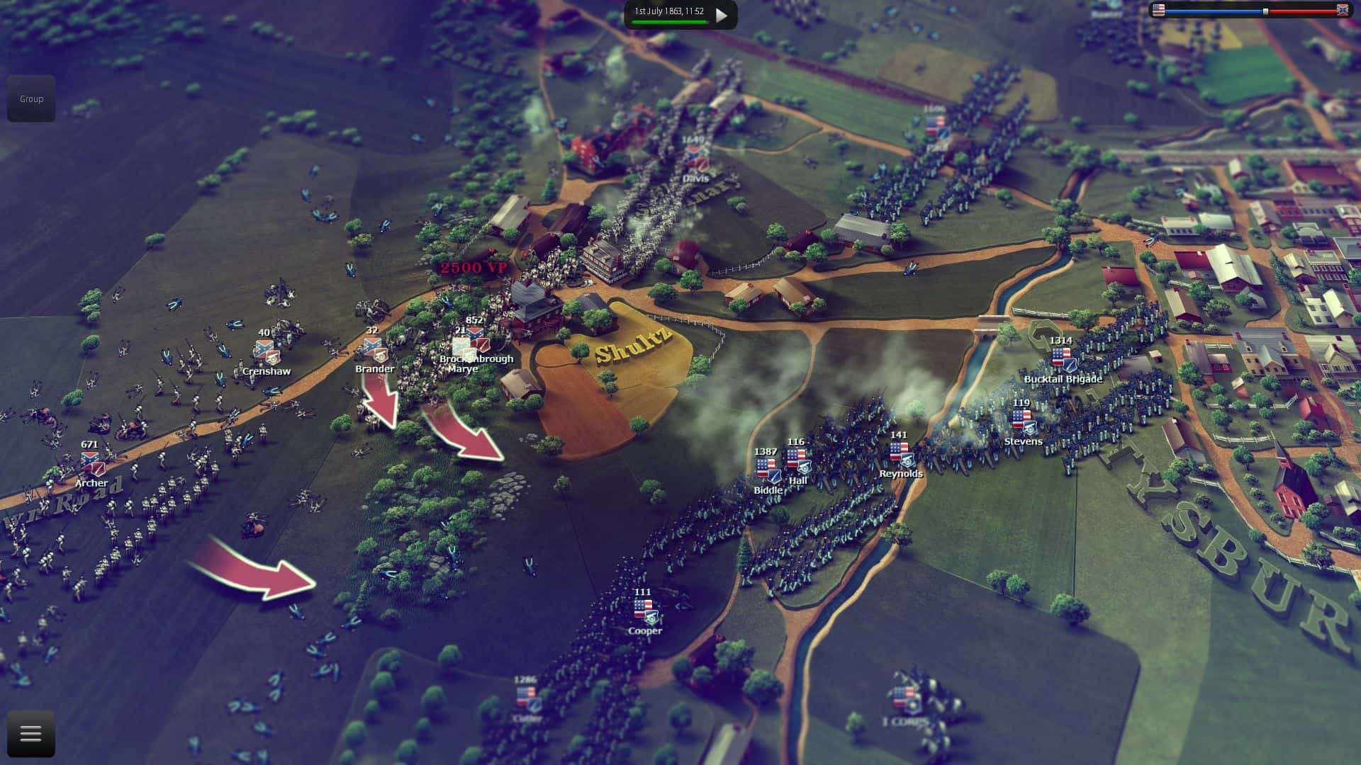 #9. Ultimate General: Gettysburg (GOG) 由: Game-Labs