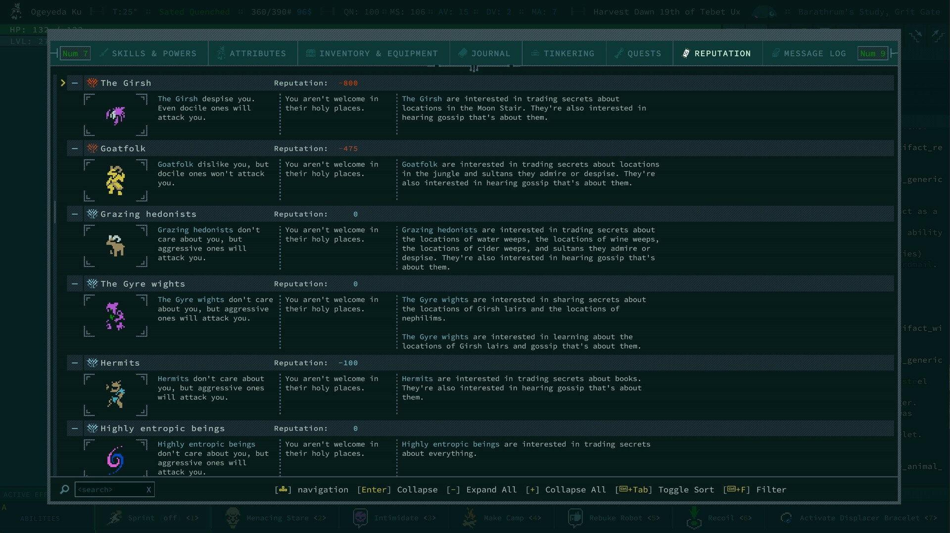 Captura 8 de 8 de Caves of Qud