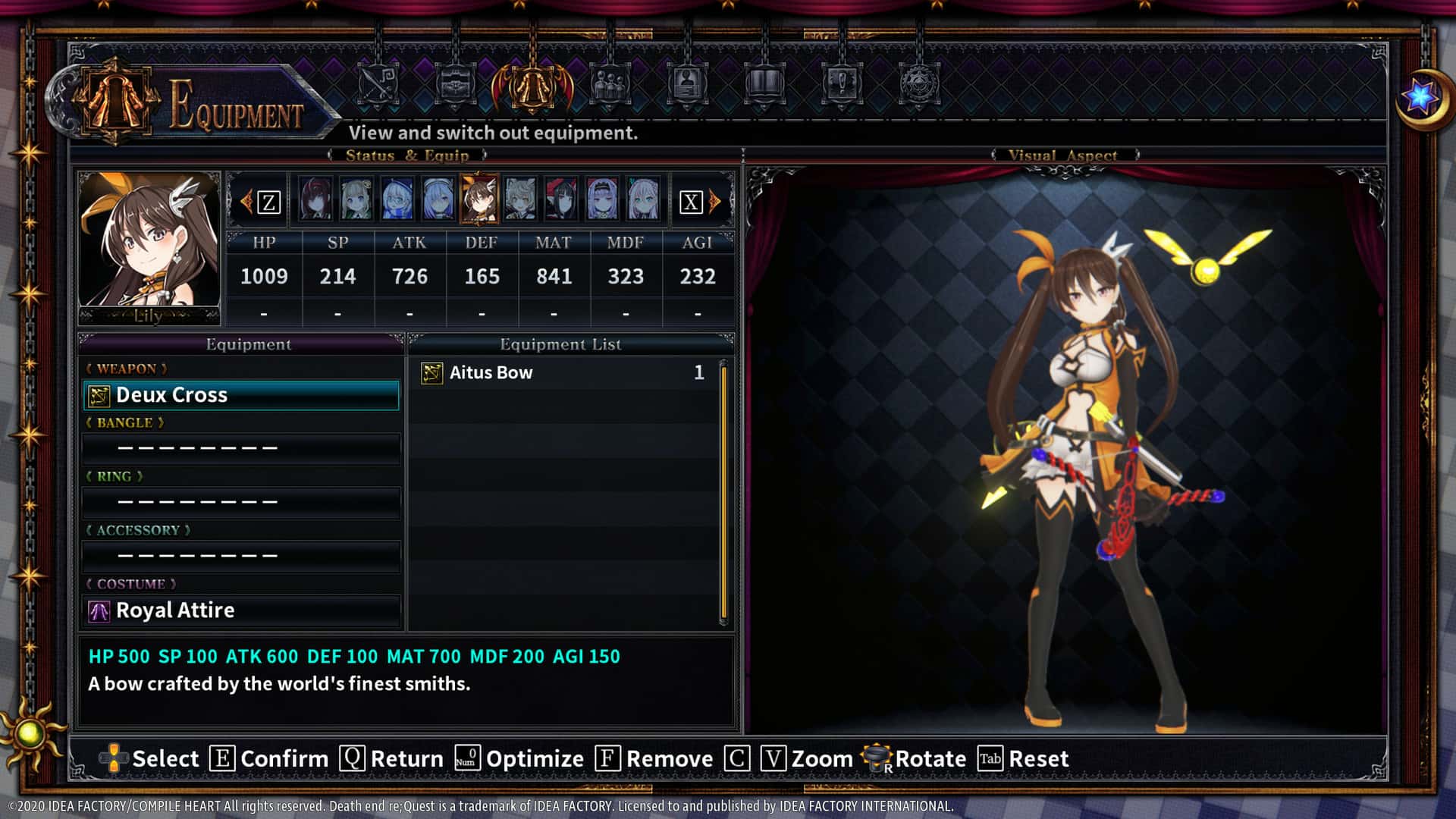 #6. Death end re;Quest 2 - Ultimate Weapon Set (GOG) โดย: Idea Factory International