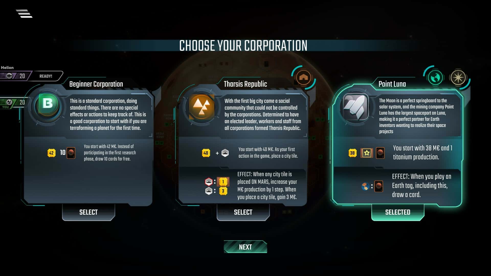 #1. Terraforming Mars - Prelude (GOG) โดย: Twin Sails Interactive