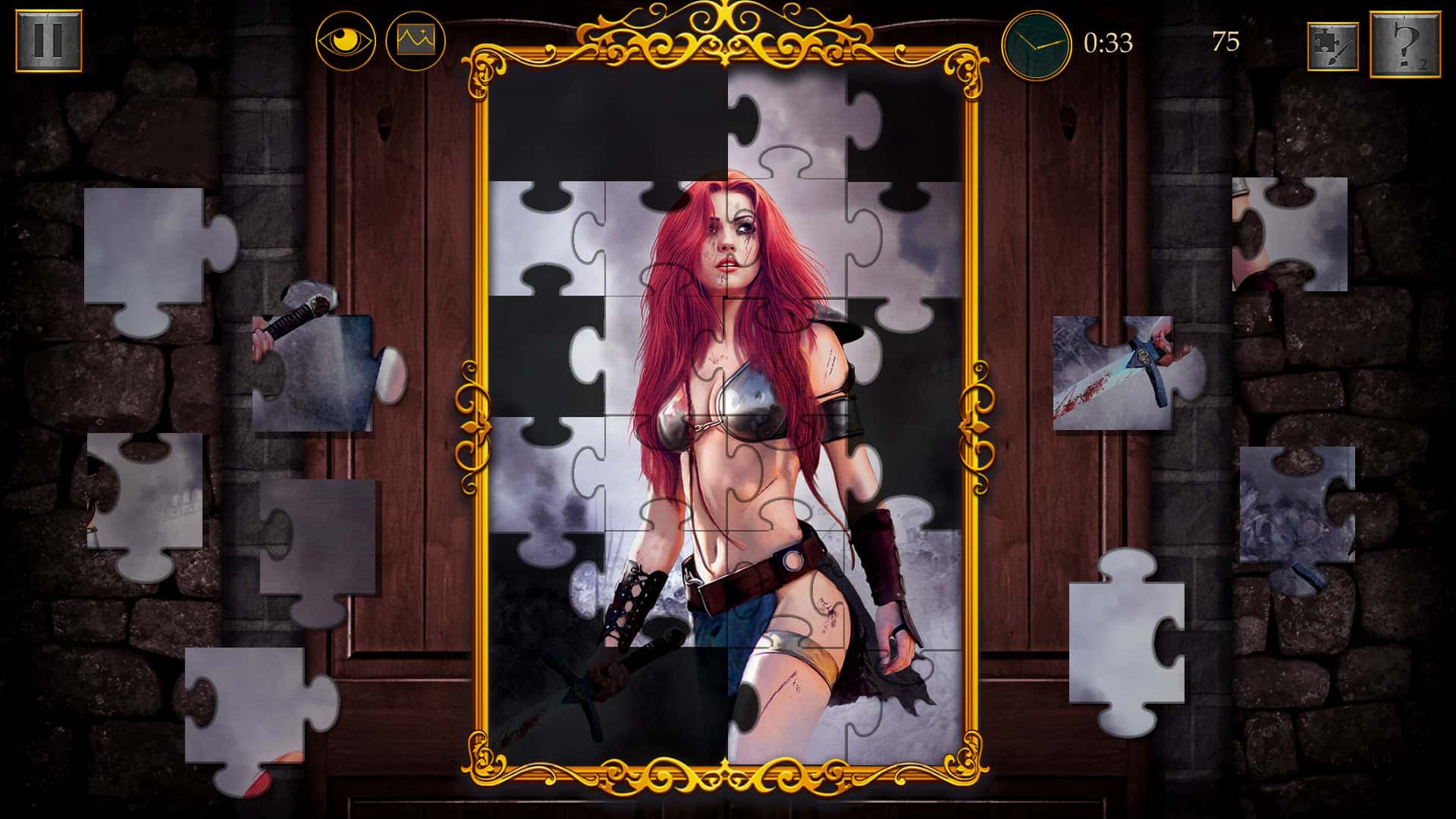 #4. Dark Fantasy: Epic Jigsaw Puzzle (GOG) 由: MediBang Games